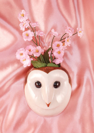 Small barn owl wallvase