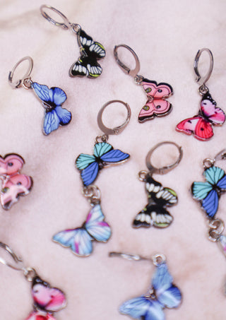 Blush butterfly mix & match earring