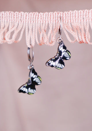 Black and yellow butterfly mix & match earring