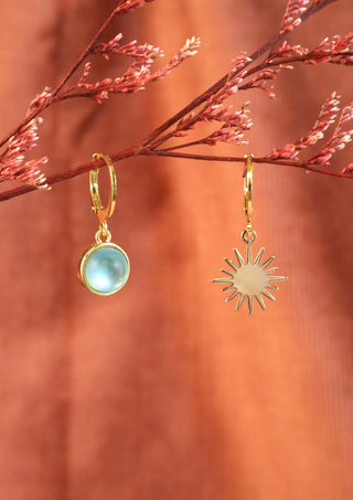 Sun and planet hoop earrings (Limited edition)