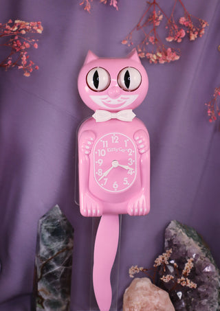 Pink Satin Kitty-Cat Klock