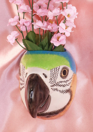 Small macaw wallvase