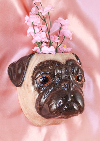 Small pug wallvase