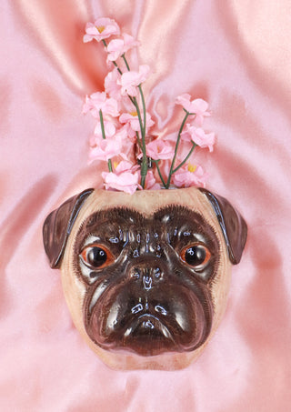 Small pug wallvase