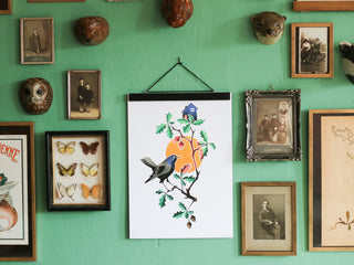 Bird signed and limited art print by Amanda Chanfreau
