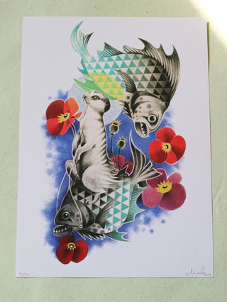 Ride signed and limited art print by Amanda Chanfreau