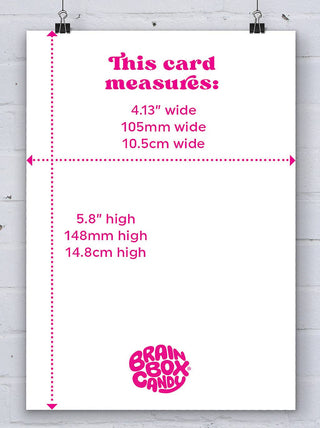 Funny A6 Art Postcard by David Shrigley Can’t Help Being Me