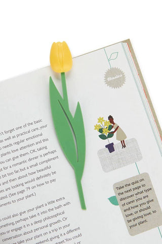 Bookmark, Tulip, yellow, Nylon/PVC