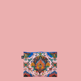 Peacock, Toile de Jouy, Tapestry - Recycled Zip Pockets