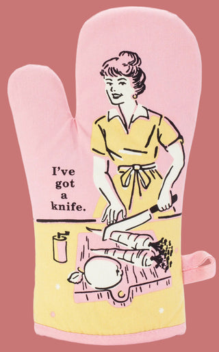 Blue Q I've Got A Knife Oven Mitt