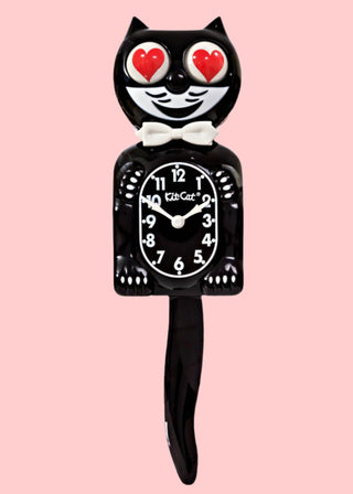 Classic Black Kit Cat Klock - Heart Eyes Limited Edition