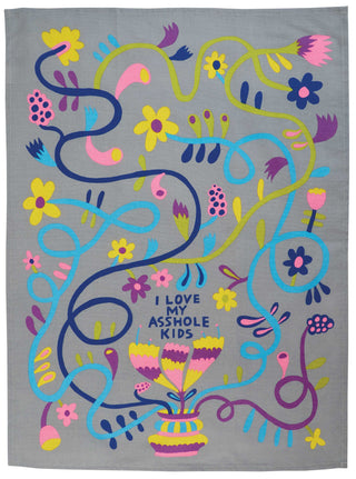 Love My Asshole Kids Dish Towel