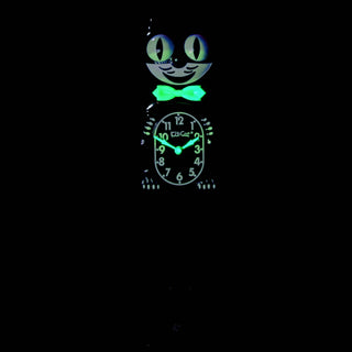 Kit Cat Klock Black Glow in the dark