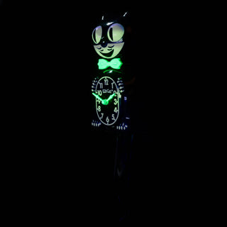 Kit Cat Klock Black Glow in the dark