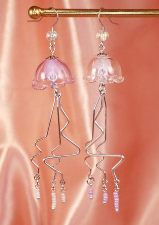 Glassy Classy Jellyfish Earrings