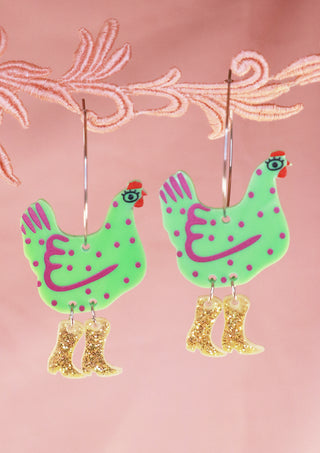 Kiki The Hen Earrings