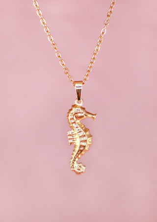 Puffy Seahorse Necklace