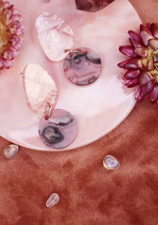 Raspberry Licorice Earrings