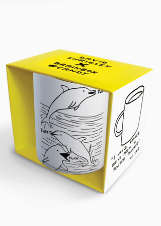 David Shrigley Mug - Dolphin Fuck