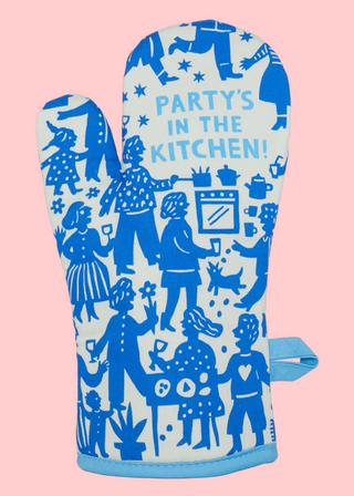 Blue Q Party's In The Kitchen! Oven Mitt