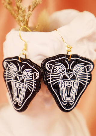 Space Panther Earrings