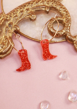 Sparkly Boots Earrings