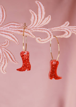 Sparkly Boots Earrings