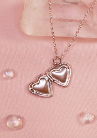 Tiny Heart Locket Necklace