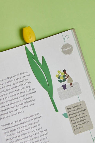 Bookmark, Tulip, yellow, Nylon/PVC