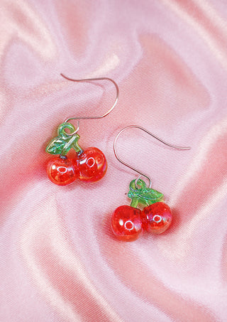 Shiny Cherry Earrings