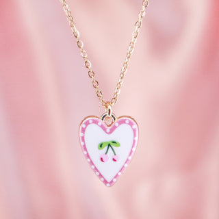 Cherry Heart Necklace