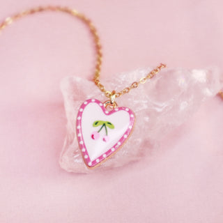 Cherry Heart Necklace