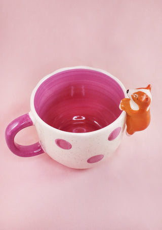 Peeking Corgi Mug