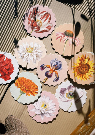 Coaster Set Flowers by 30x40
