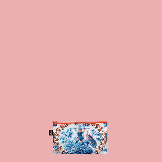Peacock, Toile de Jouy, Tapestry - Recycled Zip Pockets