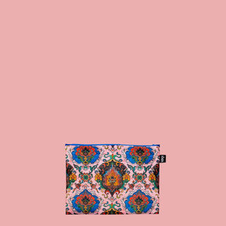 Peacock, Toile de Jouy, Tapestry - Recycled Zip Pockets