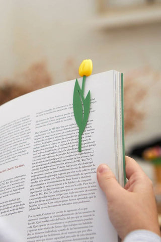 Bookmark, Tulip, yellow, Nylon/PVC