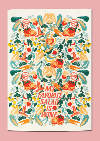 Kökshandduk: My Favorite Salad Is Wine