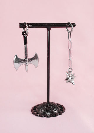 Axe & Spiked Club Hoops