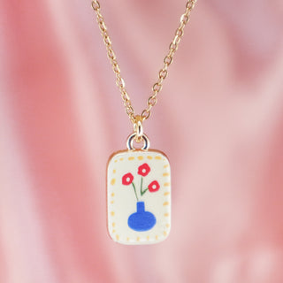 Flower Vase Necklace