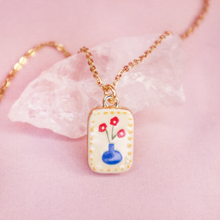 Flower Vase Necklace