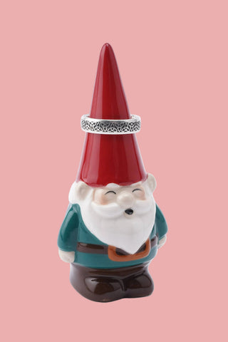 The Potting Shed Garden Gnome Ring Holder