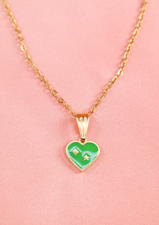 Green Heart Necklace