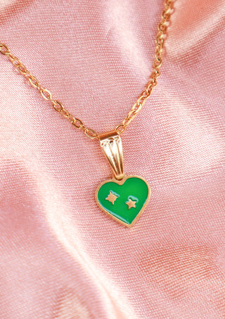 Green Heart Necklace