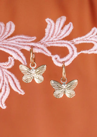 Butterfly Hoops Gold