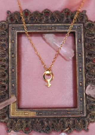 Tiny Golden Venus Necklace