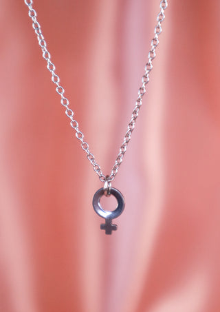 Tiny Silver Venus Necklace