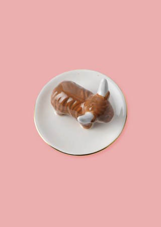 Bramble Farm Highland Cow Ring Dish In Gift Box
