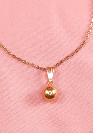 Gold Sphere Necklace