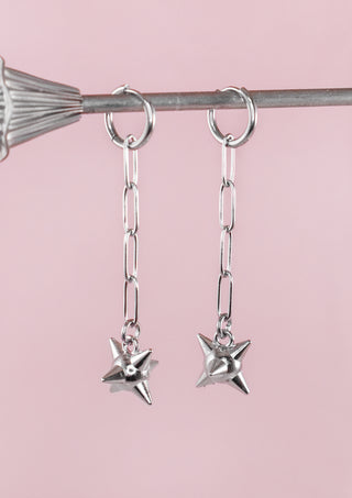 Spiked Club Hoops
